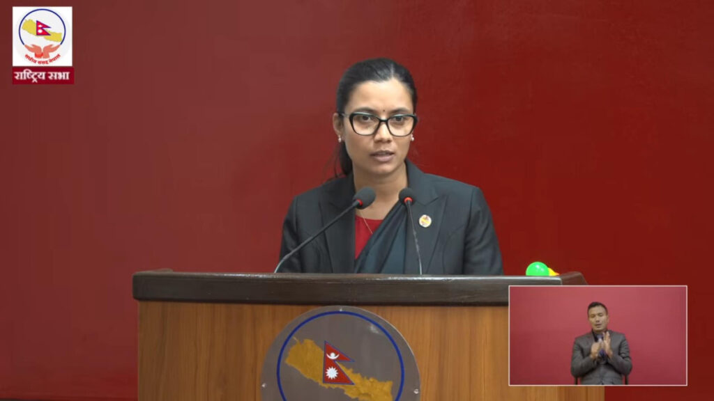 राष्ट्रिय सभाबारे दिएको अभिव्यक्तिमा मन्त्री सोविताले मागिन् माफी